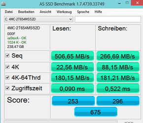 AS SSD Benchmark(固态硬盘测速工具) 2.0.6821
